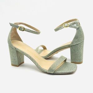 Stuart Weitzman Nudistcurve 75 Block Heel Sandals